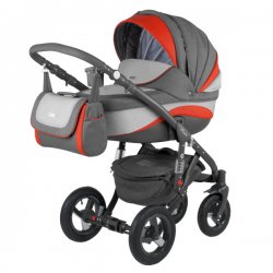 B3 - Детская коляска Adamex Barletta NEW 2 в 1 Ecco кожа 50%